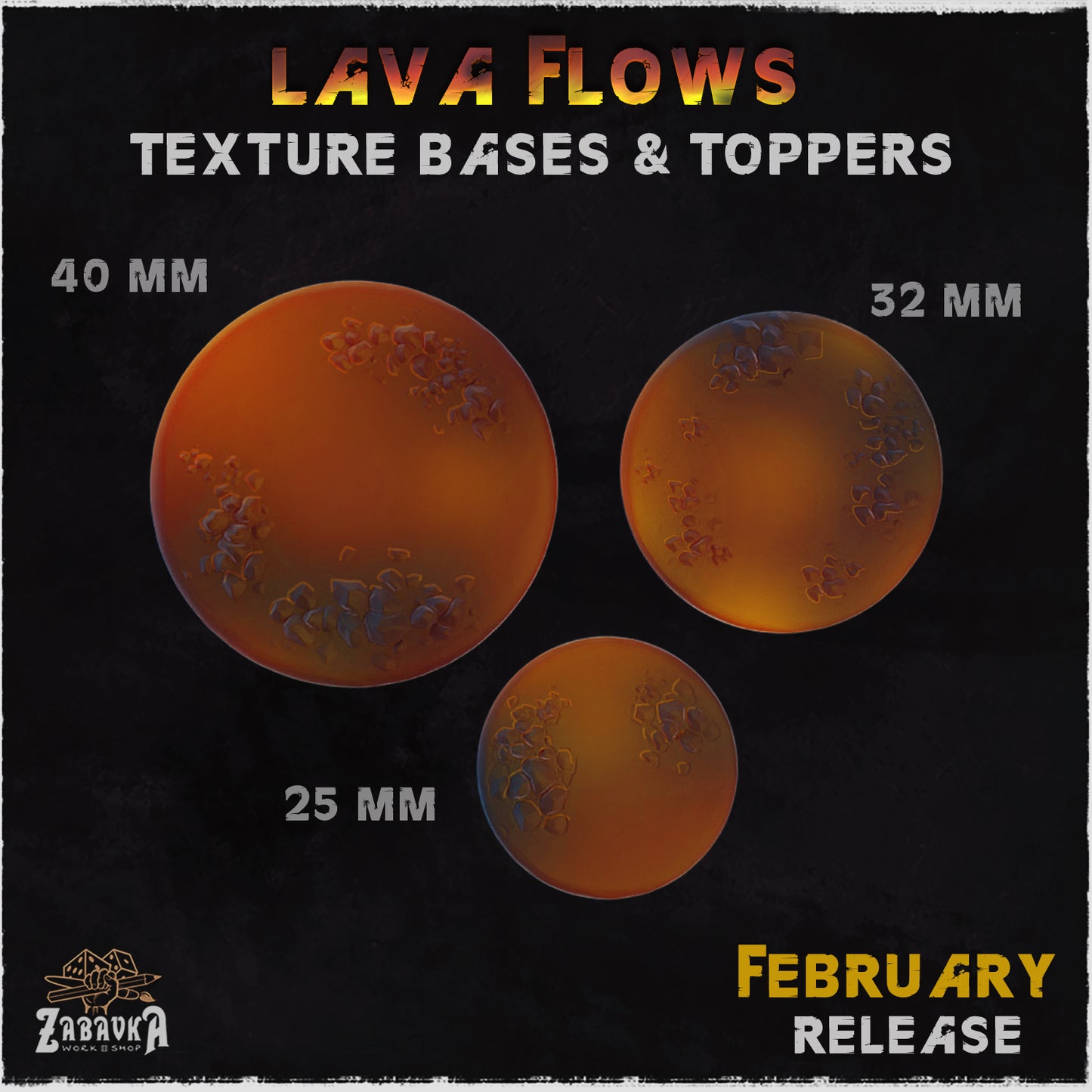 Lava flows Bases by Zabavka Workshop