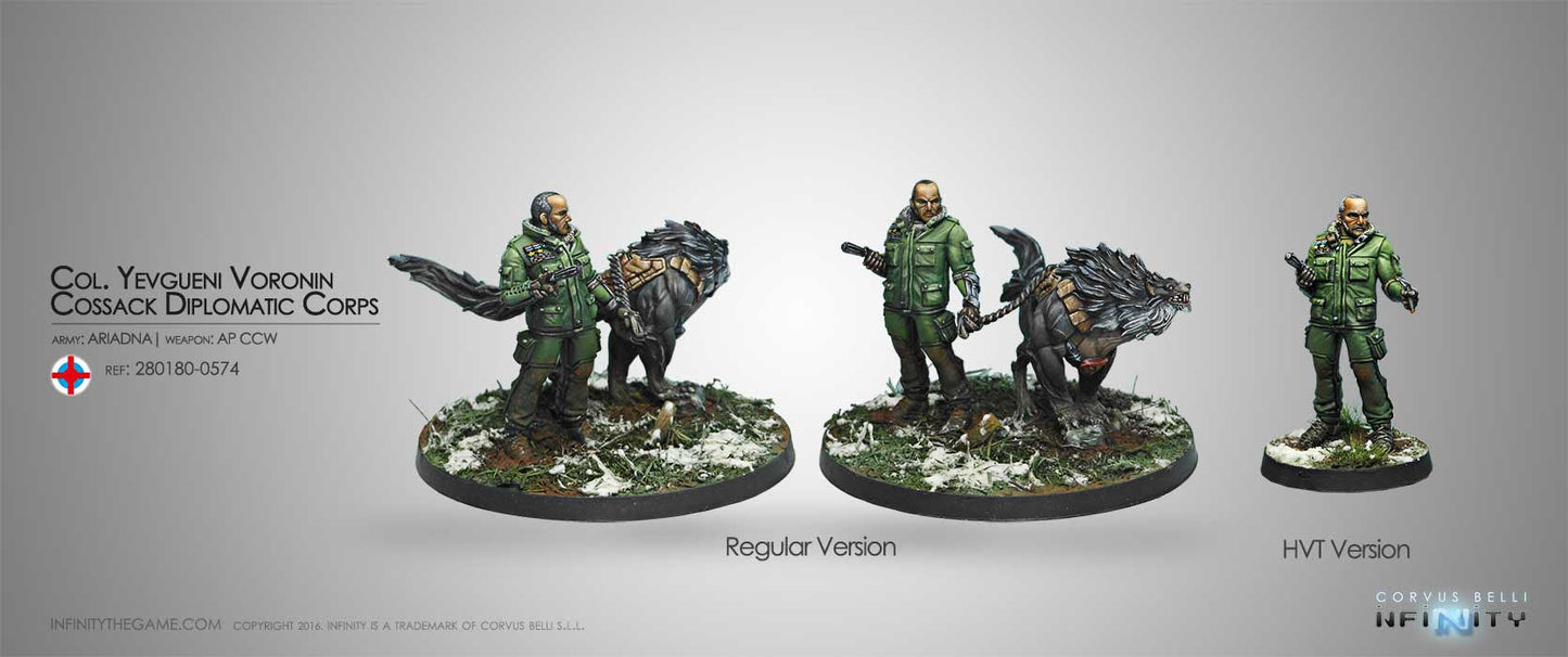 Infinity: Ariadna: Col. Yevgueni Voronin, Cossack Diplomatic Corps (Rifle/AP CCW)