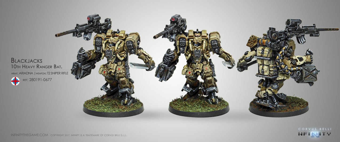 Infinity: Ariadna: Blackjacks, 10th Heavy Ranger Bat. (T2 Sniper Rifle)