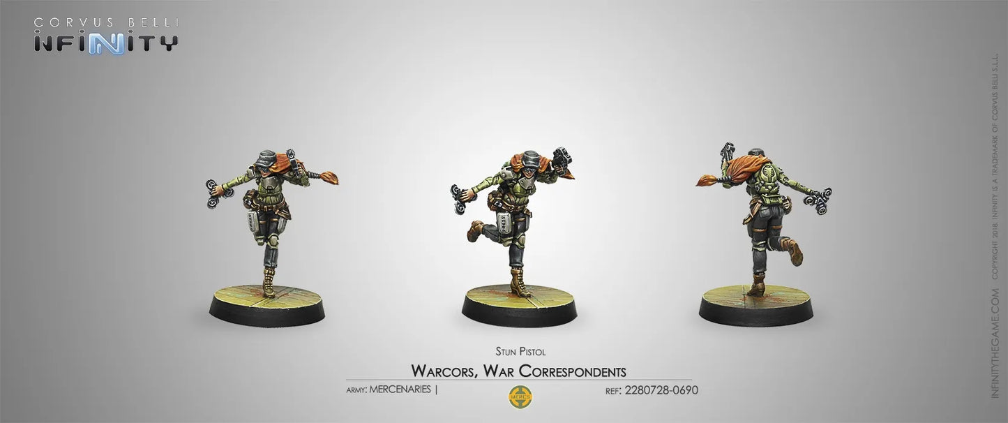 Infinity: NA2: Warcors, War Correspondents (Stun Pistol)