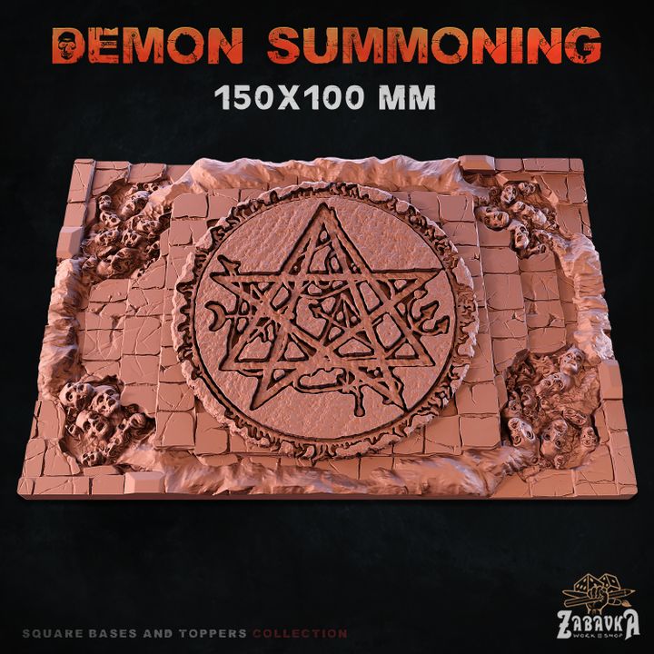 Demon Summoning Square Bases By Zabavka Workshop