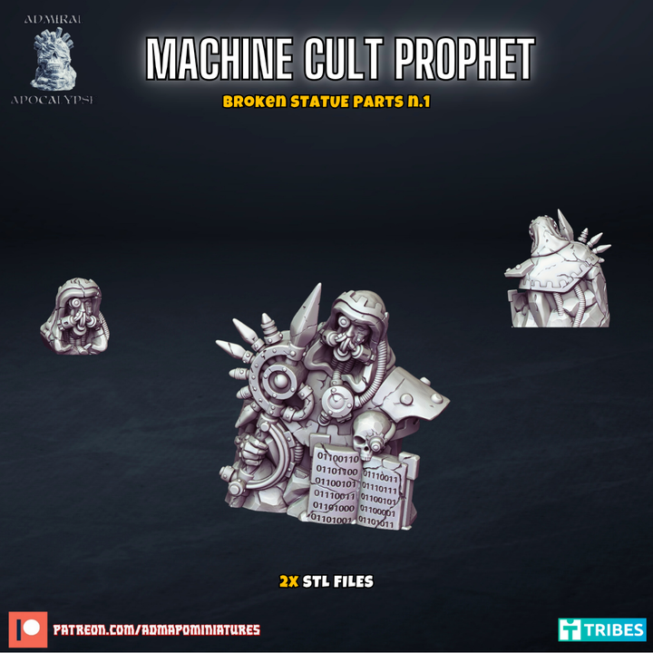 Machine Cult Prophet Broken Statue 1