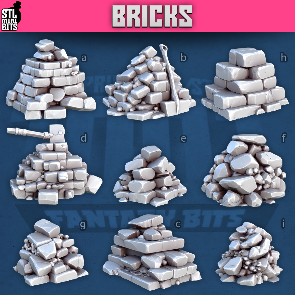 Bricks by STL Miniatures