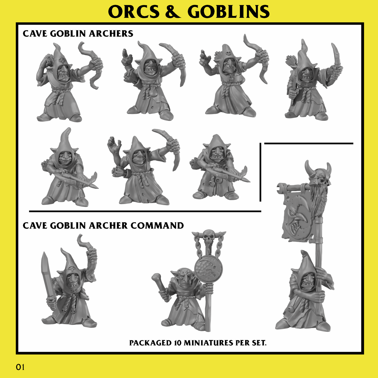 ORCS & GOBLINS: Cave Goblin Archers Unit by Monstrous Encounters