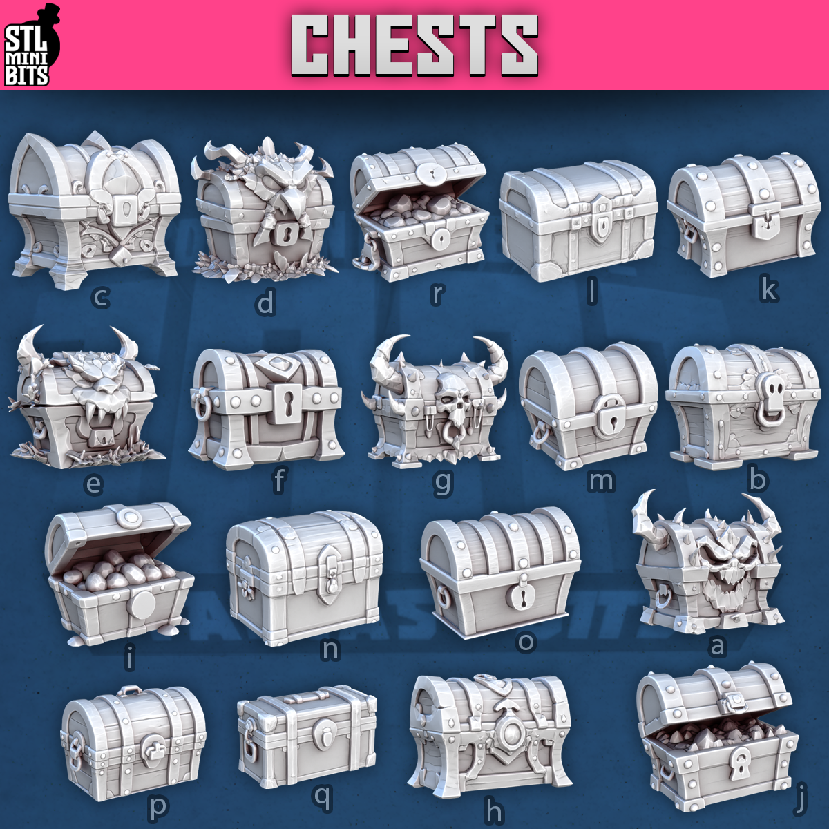Chests by STL Miniatures