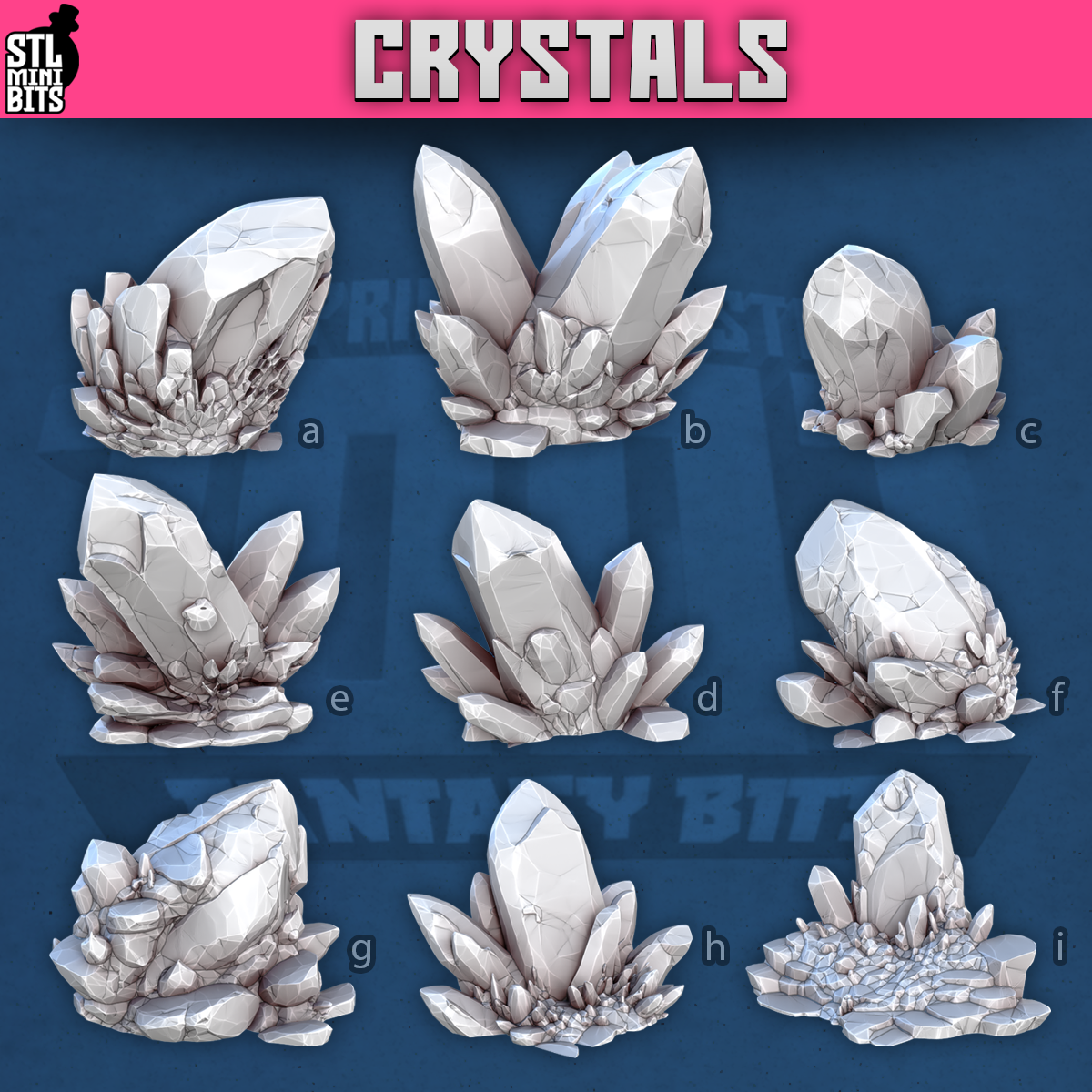 Crystals by STL Miniatures