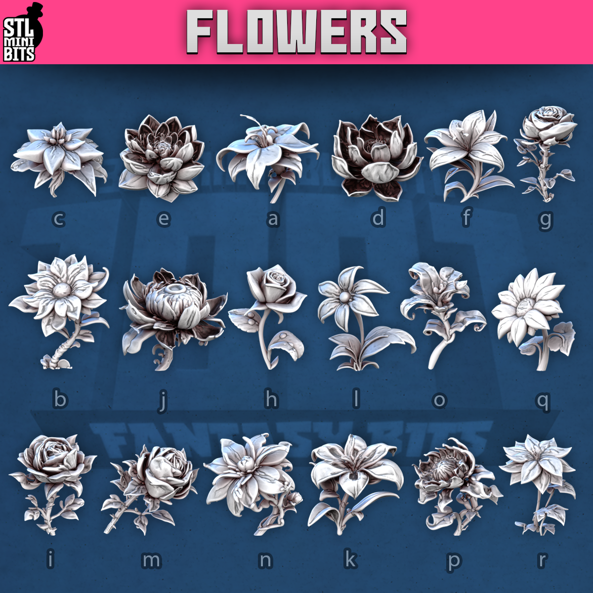 Flowers by STL Miniatures