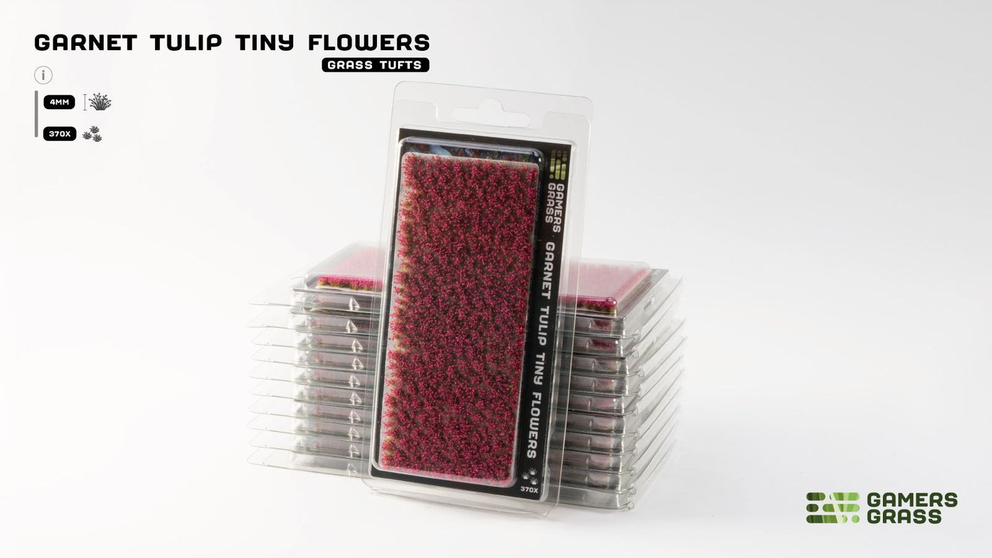Garnet Tulip Tiny Flowers - By Gamers Grass
