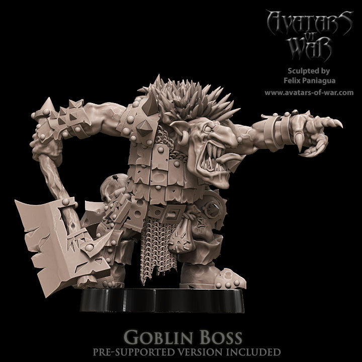 Goblin Boss with Flail (Swinging) by Avatars of War