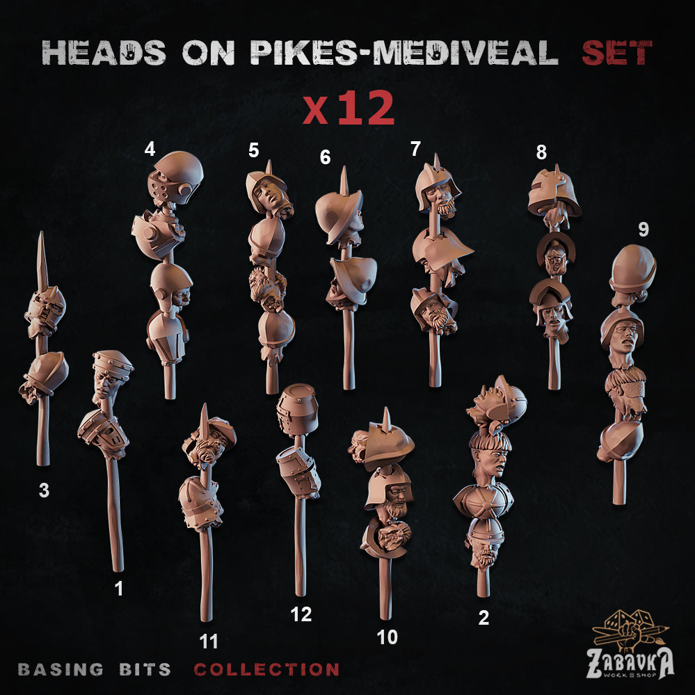 Heads on Pikes Medieval