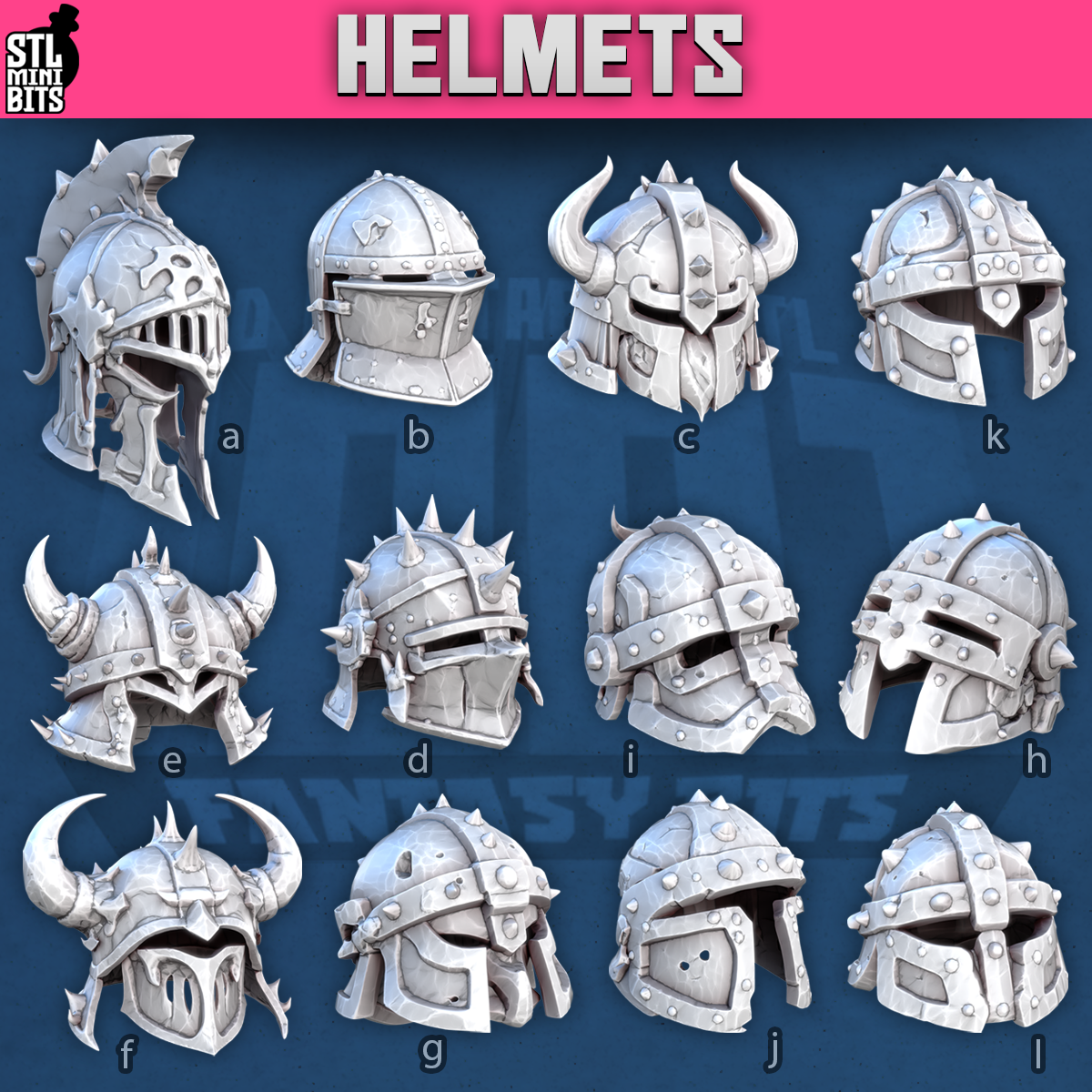 Helmets by STL Miniatures