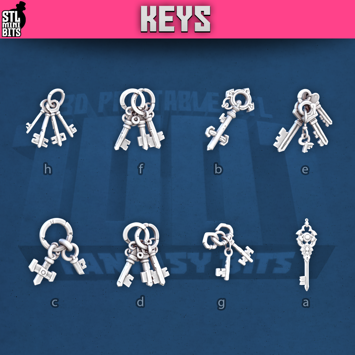 Keys by STL Miniatures