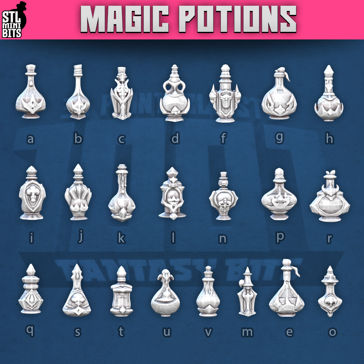 Magic Potions by STL Miniatures