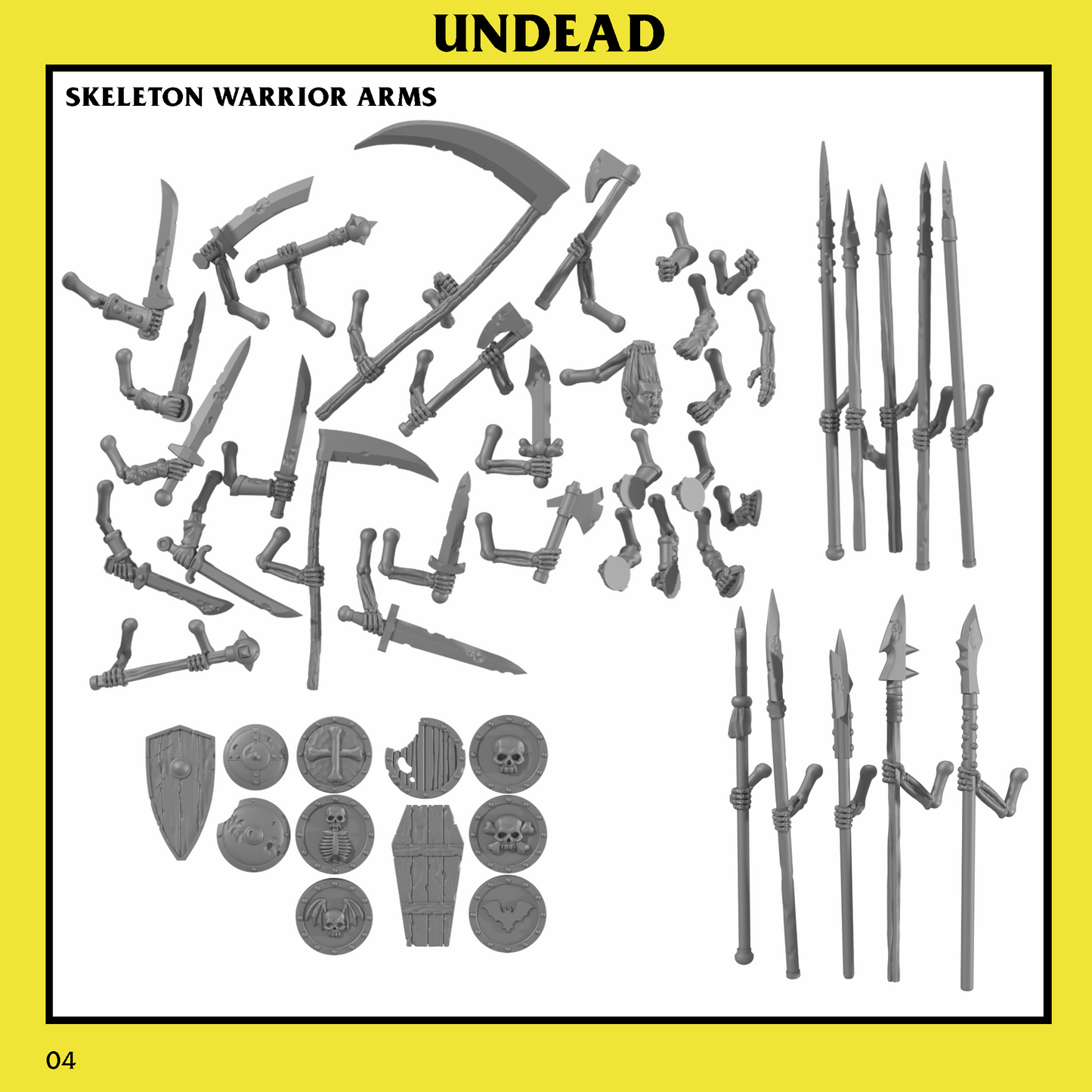 Undead Skeleton Warrior Unit by Monstrous Encounters