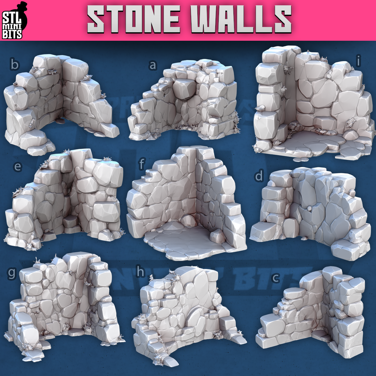 Stone Walls by STL Miniatures