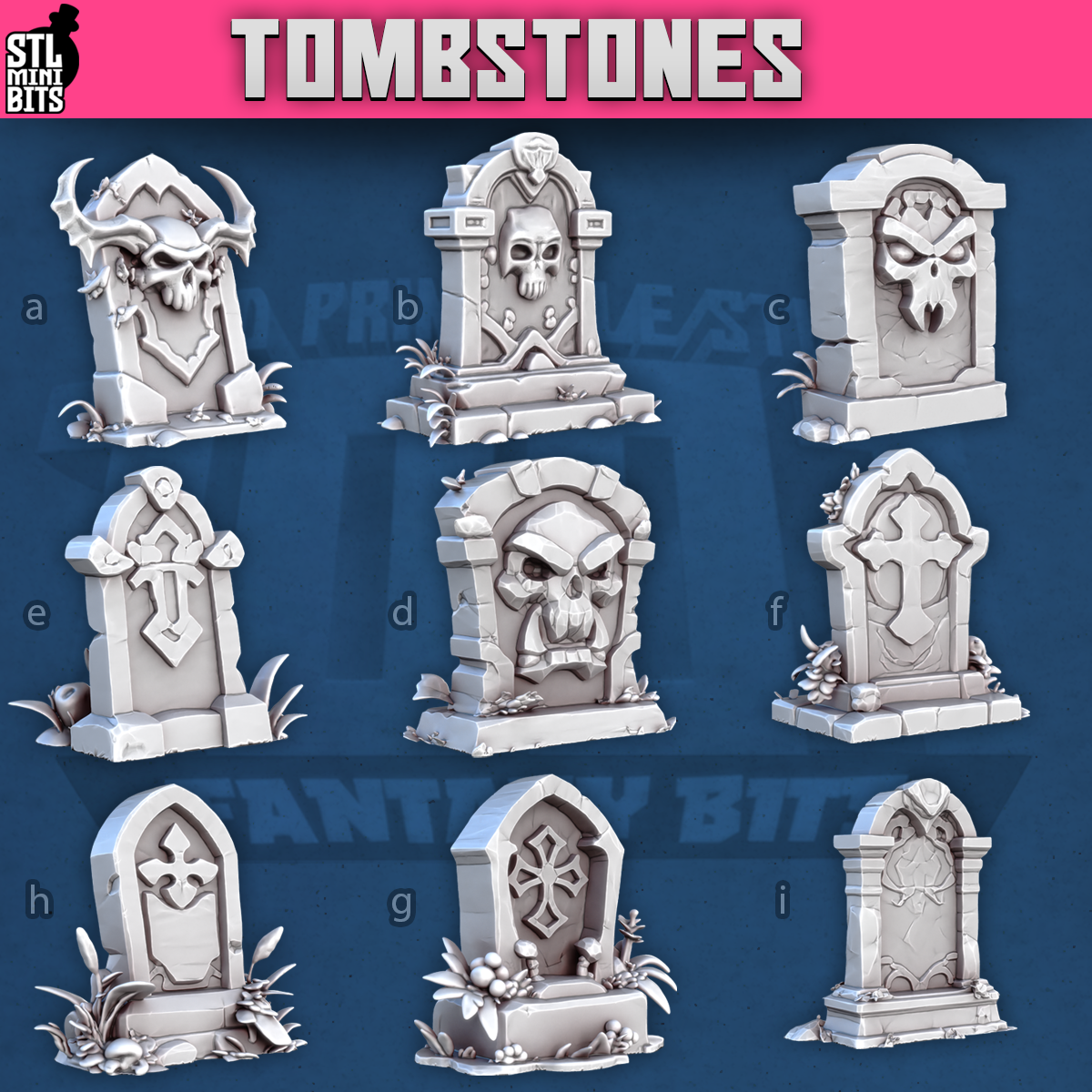 Tombstones by STL Miniatures