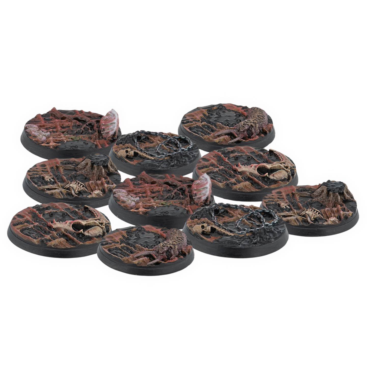 Warcrow Bases: 30mm Scions of Yaldabaoth Scenery Bases, Alpha Series