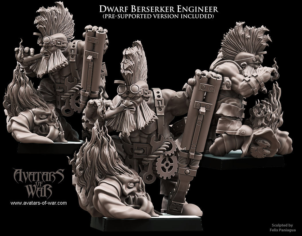 Dwarf Berserker Engineer by Avatars of War