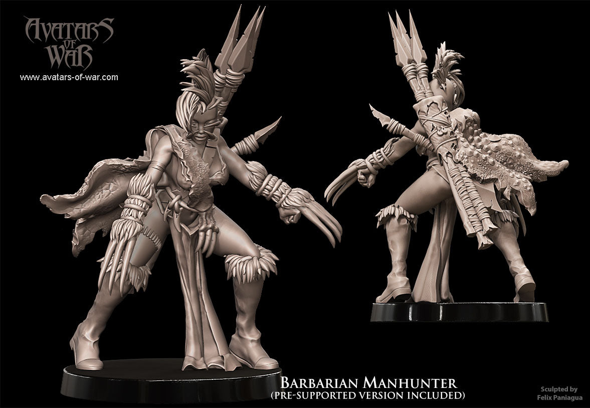 Barbarian Manhunter with Claws by Avatars of War