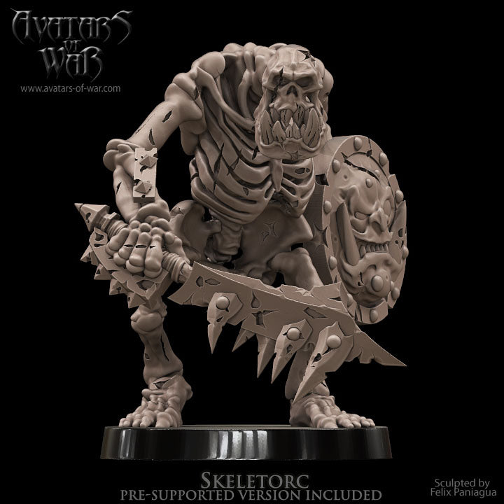 Orc Skeleton with Sword & Shield