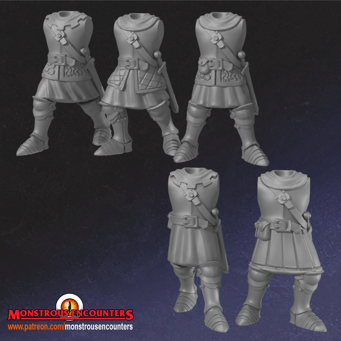 Breton Men-at-arms W/ Polearms & Medium Armor by Monstorous Encounters