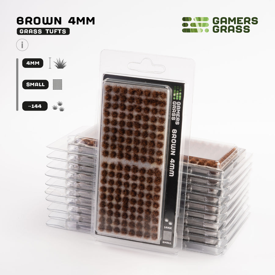 Brown 4mm - Small Tufts By Gamers Grass