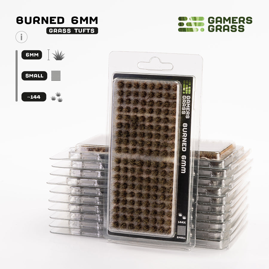 Burned Tufts 6mm - Small Tufts By Gamers Grass