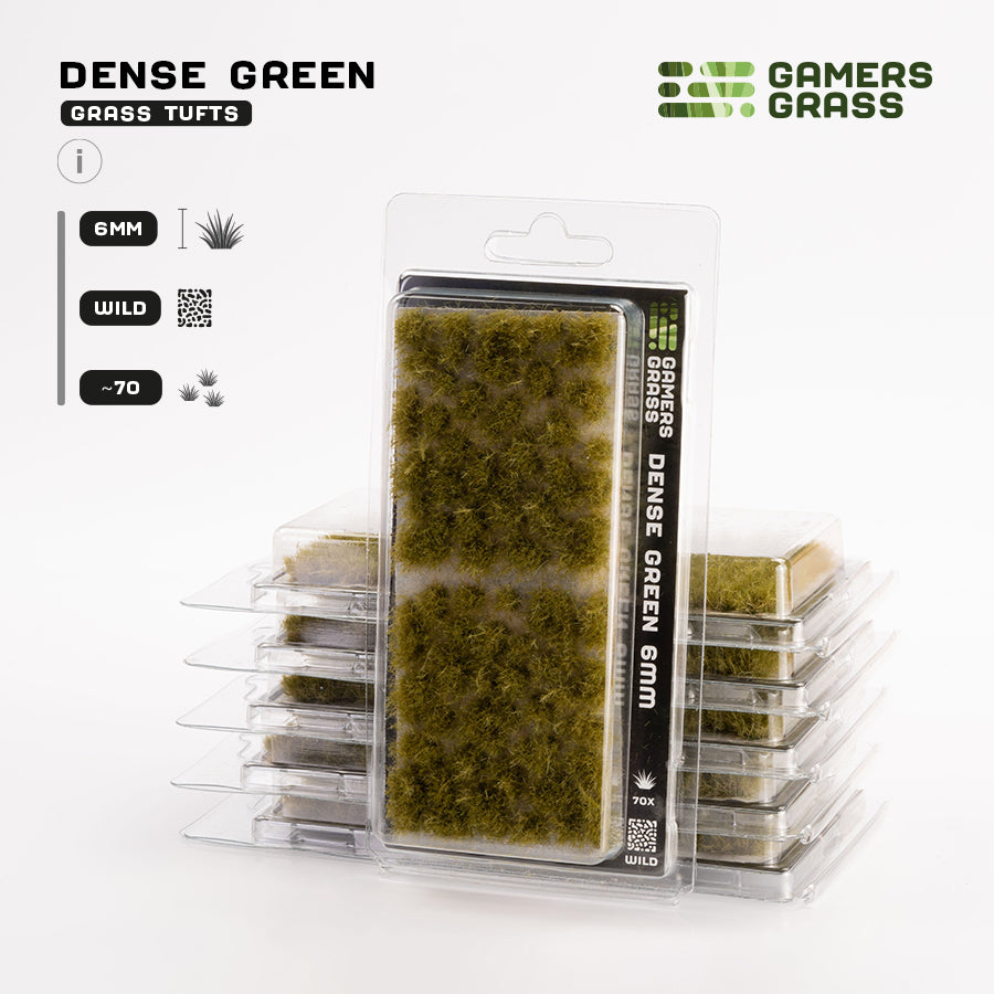 Dense Green 6mm - Wild Tufts By Gamers Grass
