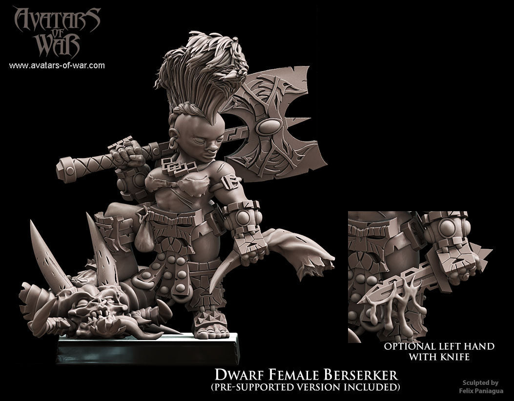 Female Dwarf Berserker by Avatars of War