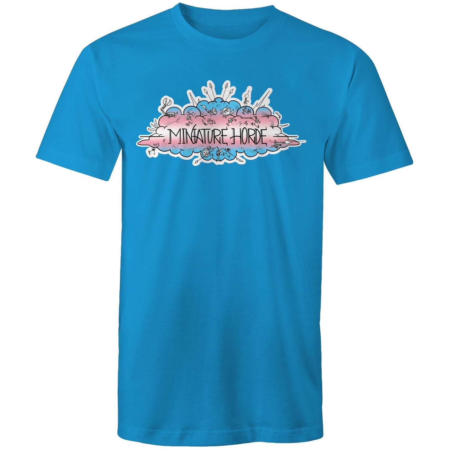 Trans Flag Logo - Mens T-Shirt