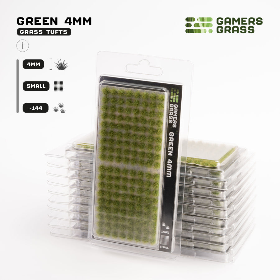 Green 4mm - Small Tufts By Gamers Grass
