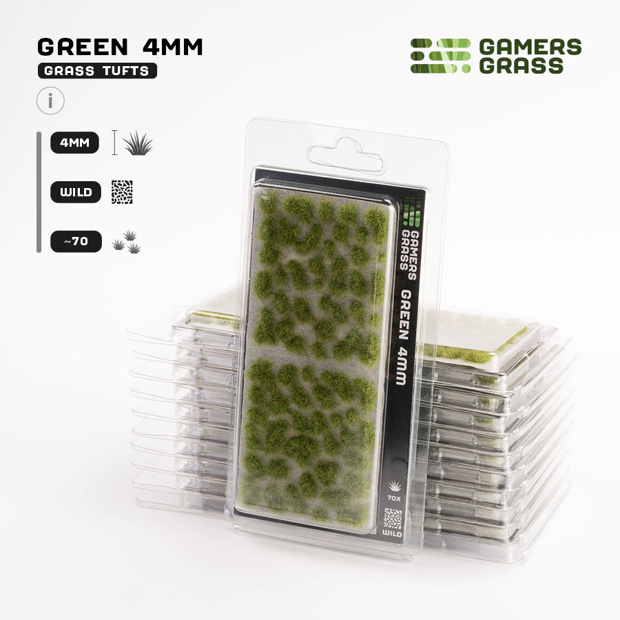 Green 4mm - Wild Tufts By Gamers Grass