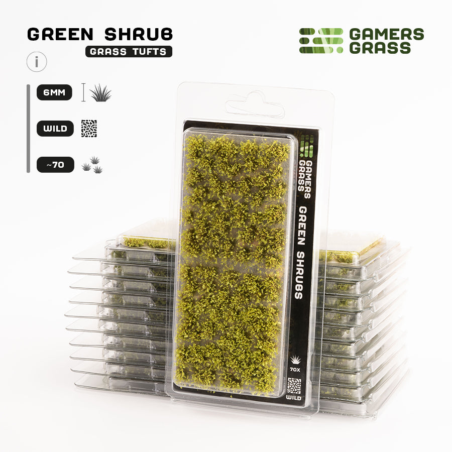 Green Shrubs 6mm - Wild Tufts By Gamers Grass
