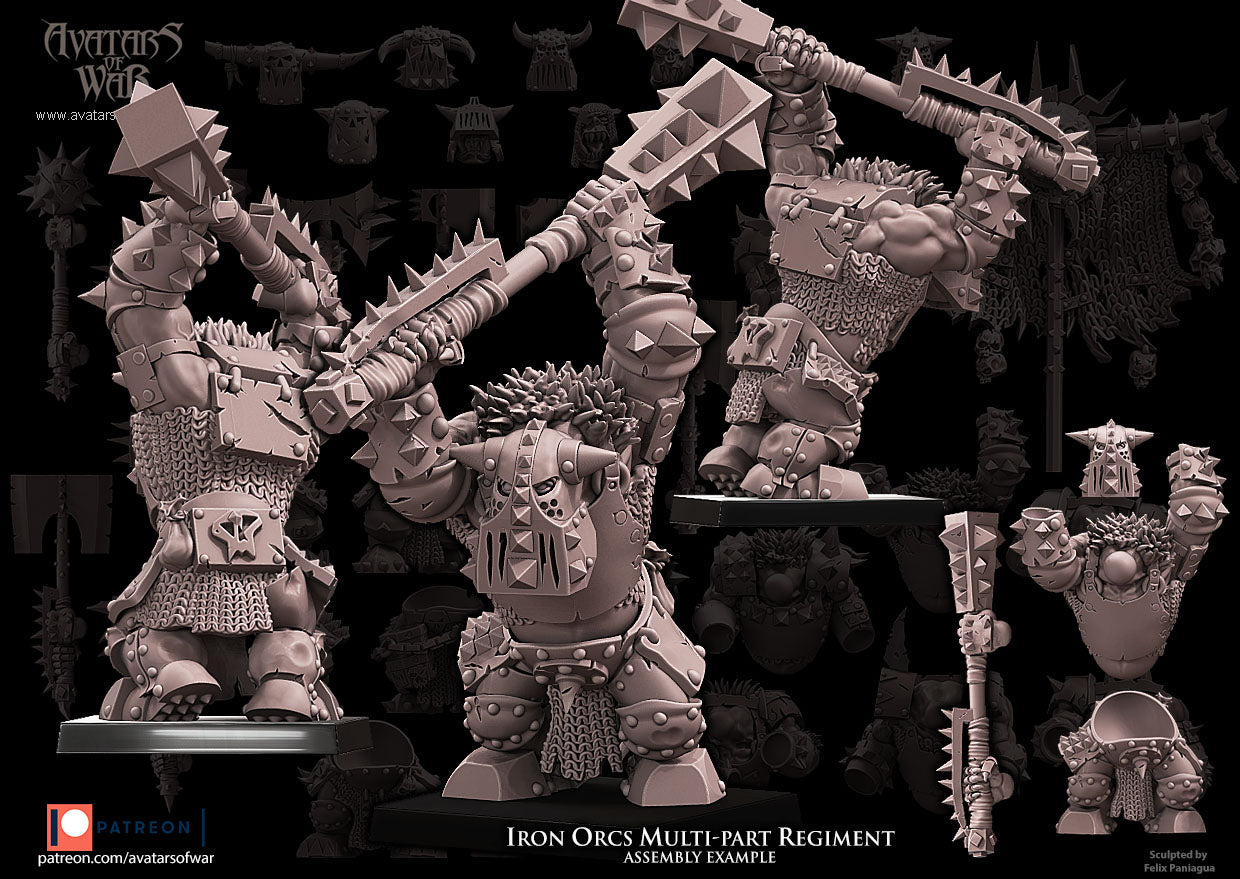 Iron Orcs with Great Weapons (Multi-Part Regiment) by AoW