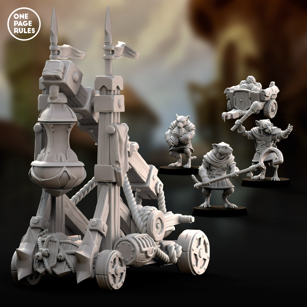 Ratmen Artillery (Catapult) - Ratmen (1+3 Models)