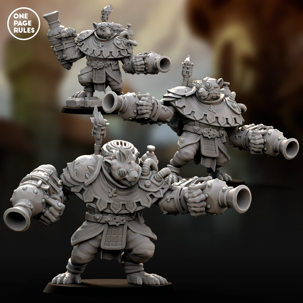 Storm Ogres (Mortar) - Ratmen (3 Models)