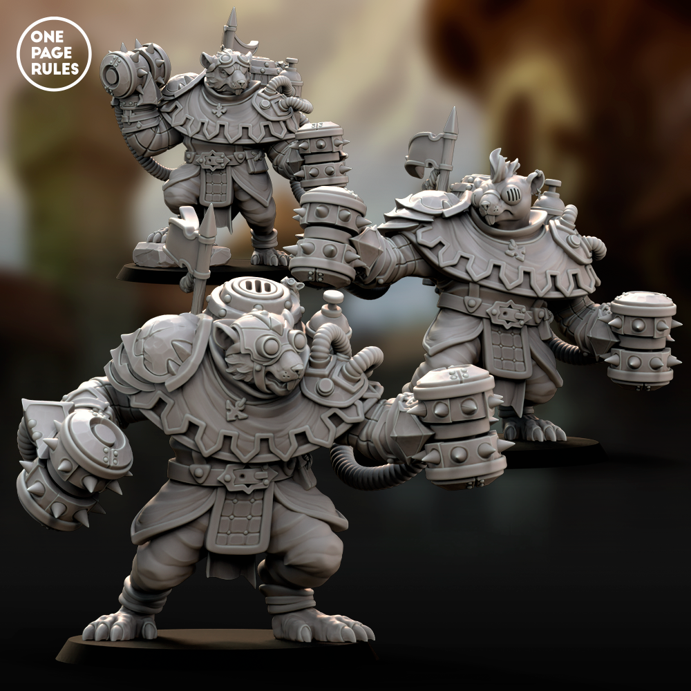 Storm Ogres (Roller) - Ratmen (3 Models)
