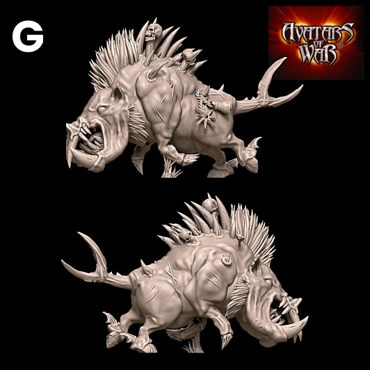 Razortusks (Battle-Ready Regiment) by Avatars of War