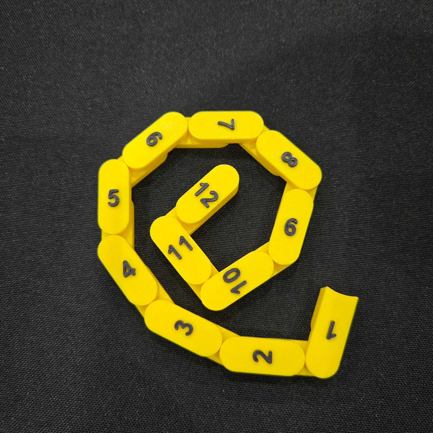 Yellow and Black Articulated Ruler