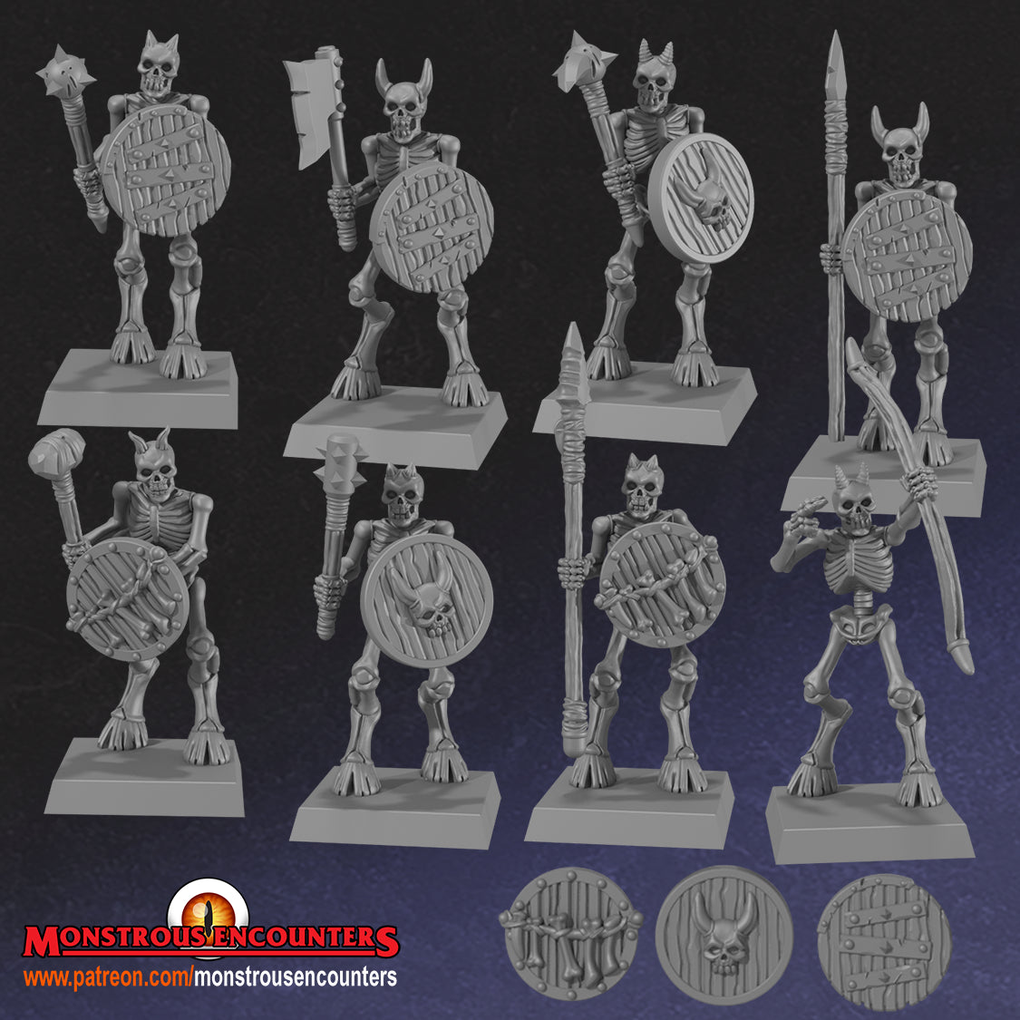 Undead Skeleton Horde Goatmen Expansion by Monstrous Encounters