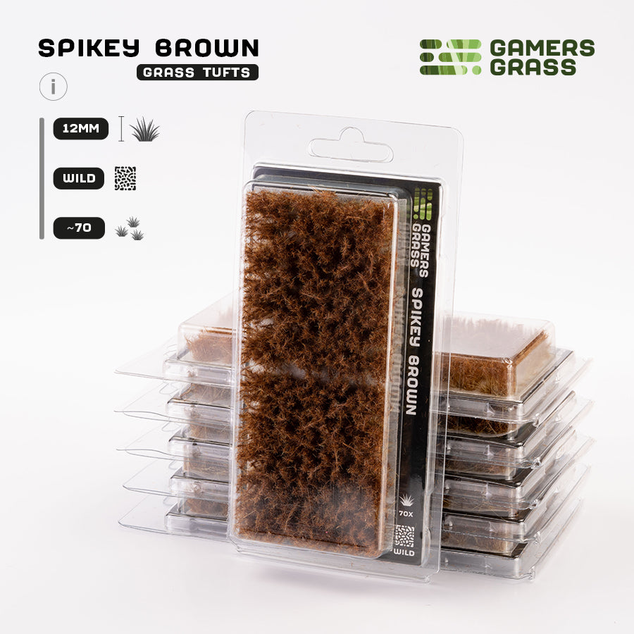 Brown Spikey 12mm - Wild Tufts By Gamers Grass