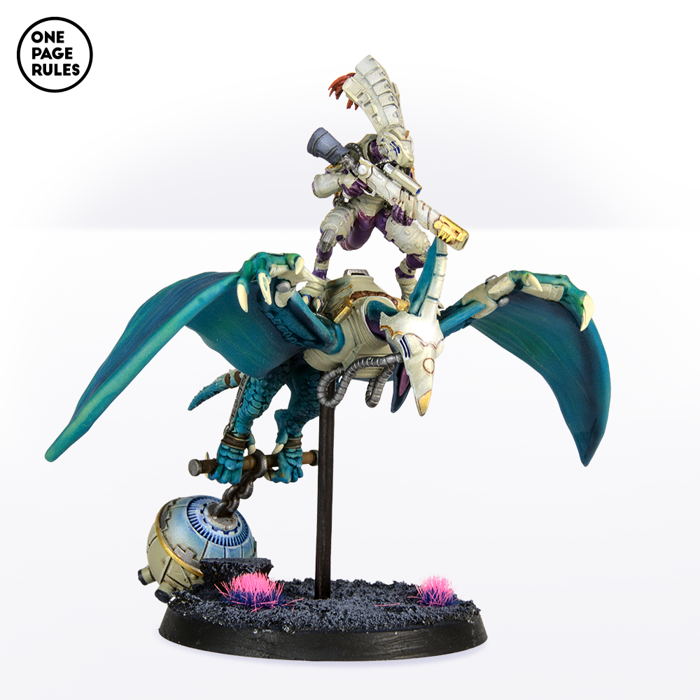 Gecko Champion on Pterodactyl (Chief) - Saurian Starhost (1 Model)