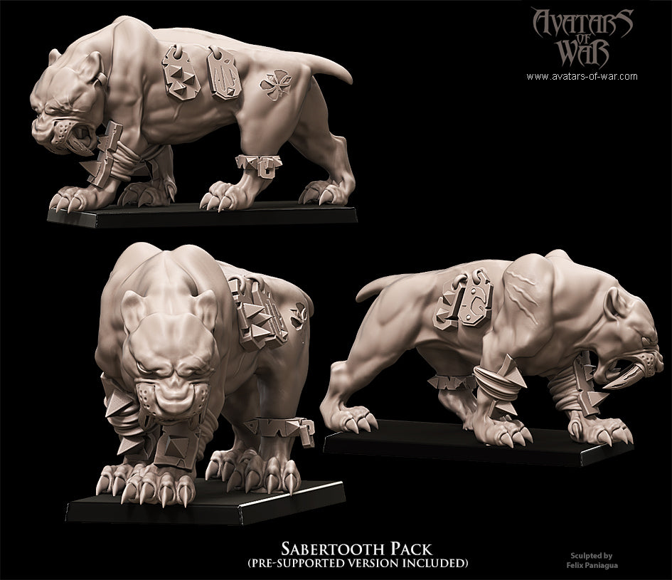 Sabertooth Tigers by Avatars of War