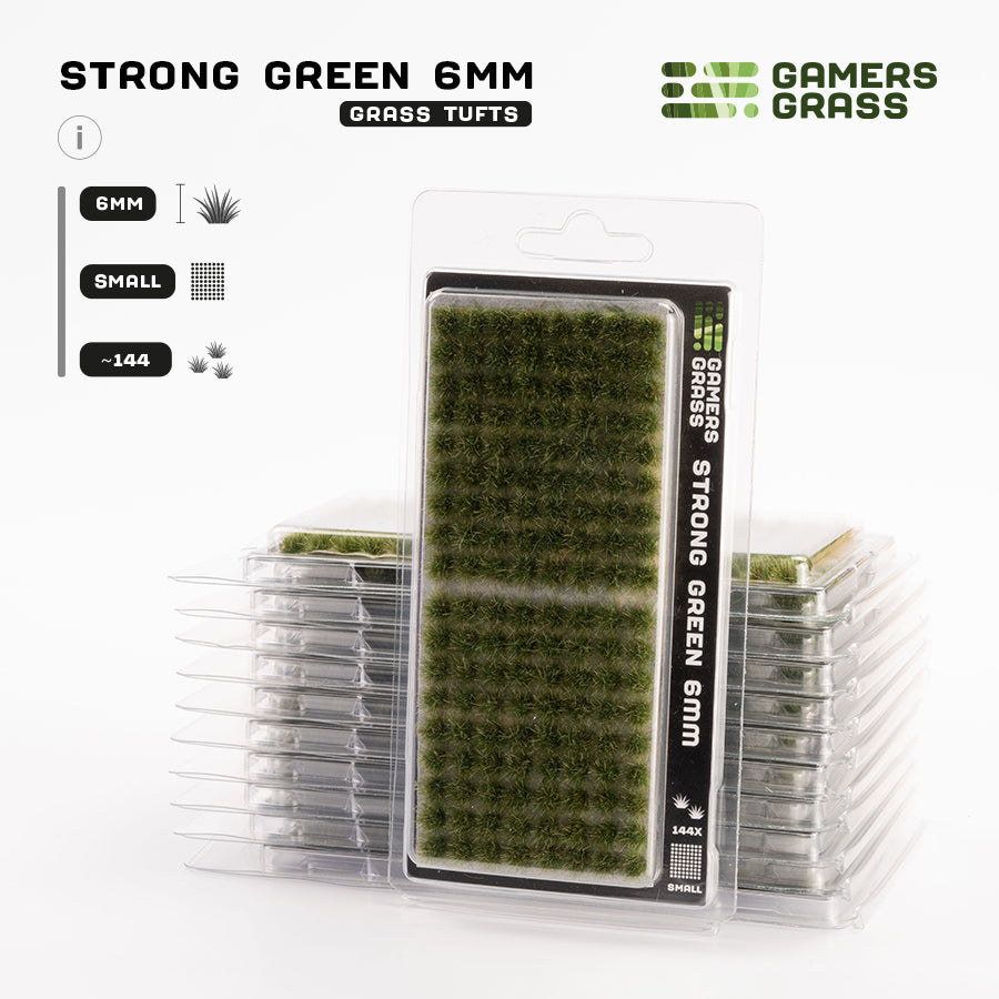 Strong Green 6mm - Small Tufts By Gamers Grass