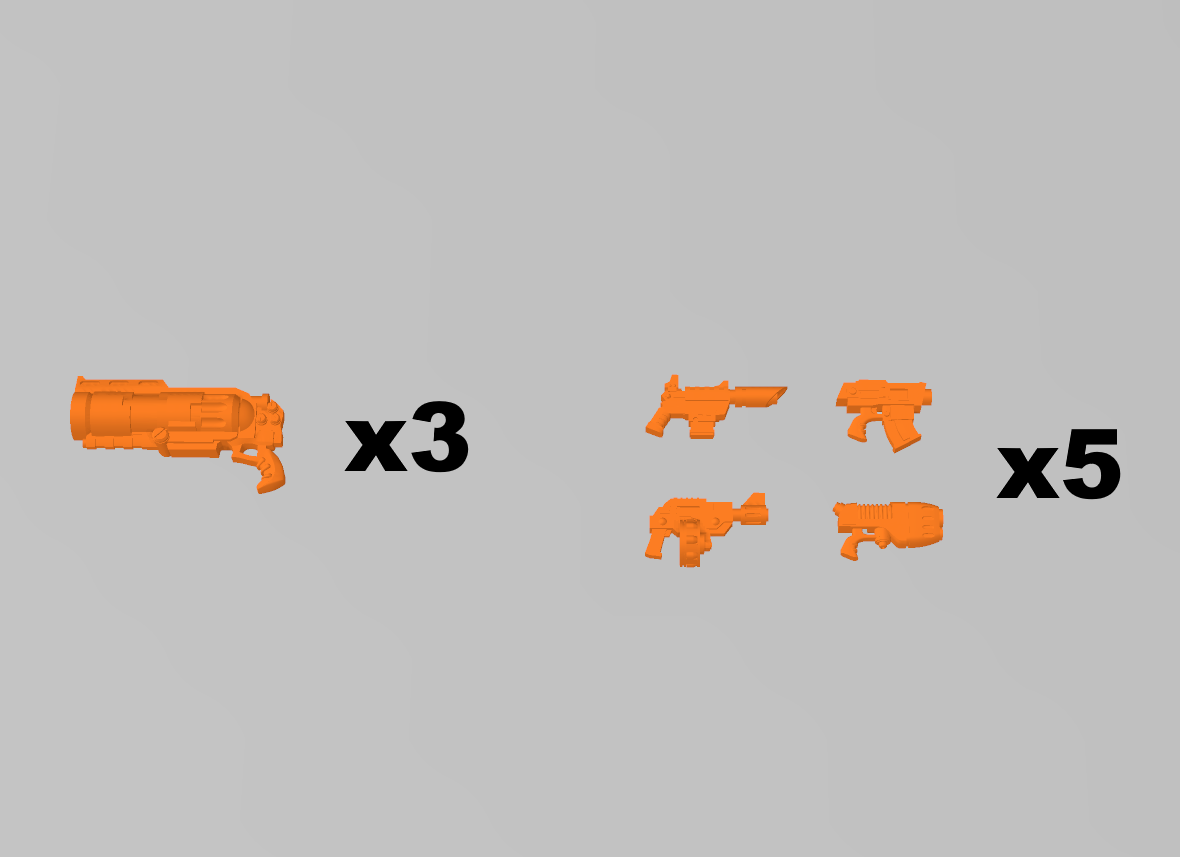 The Armoury - Weapons - Pistols