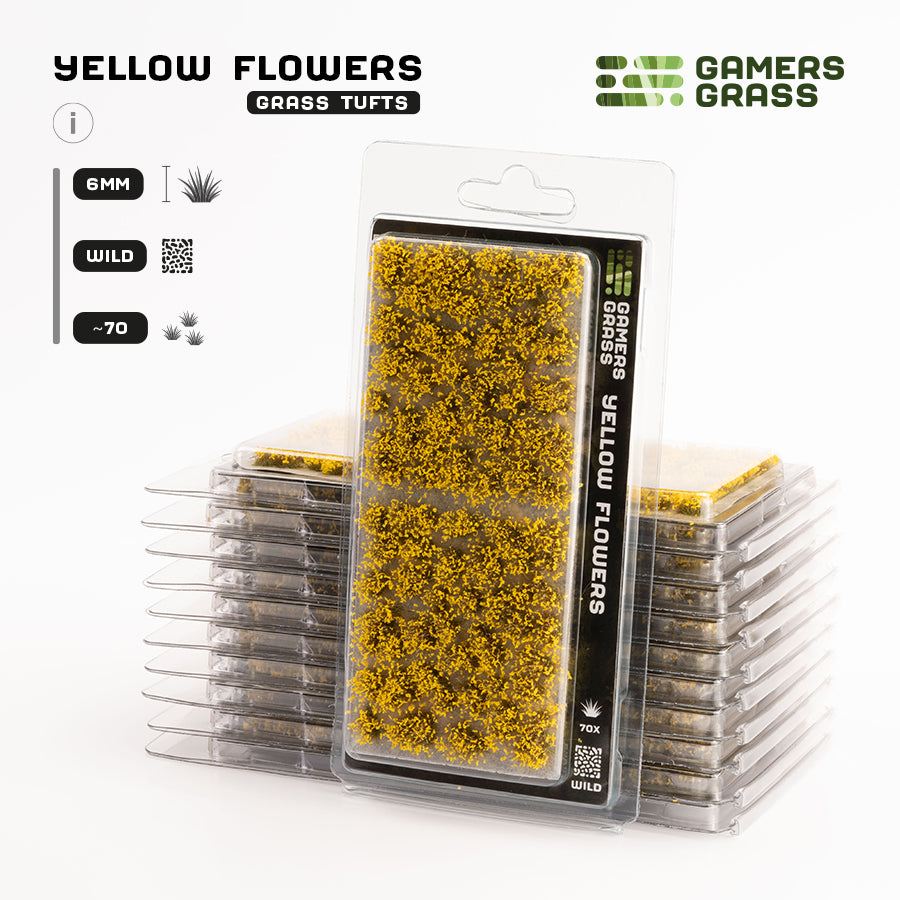 Yellow Flowers 6mm - Wild Tufts By Gamers Grass