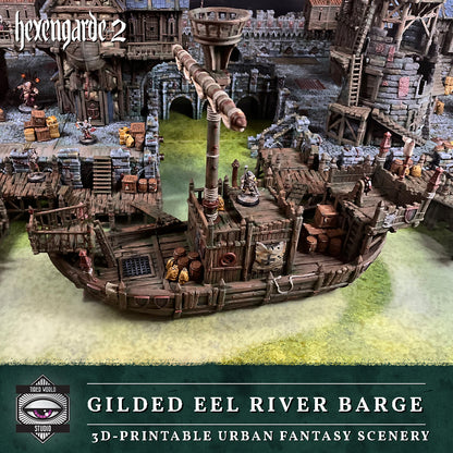 'Gilded Eel' River Barge - Tired World Studio