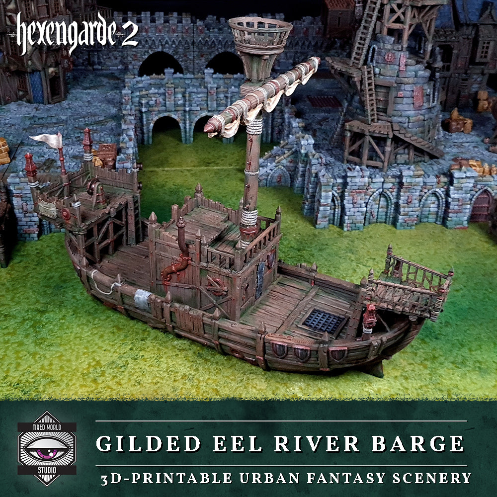 'Gilded Eel' River Barge - Tired World Studio