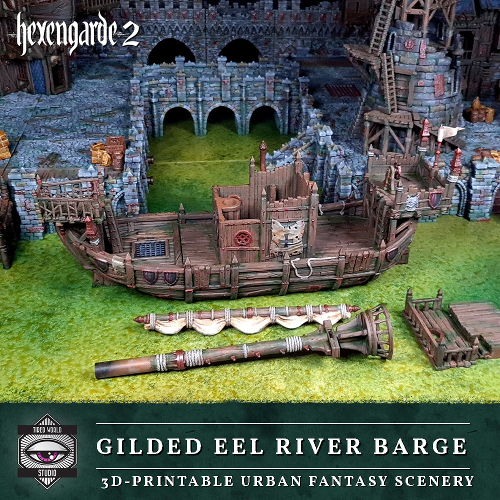 'Gilded Eel' River Barge - Tired World Studio