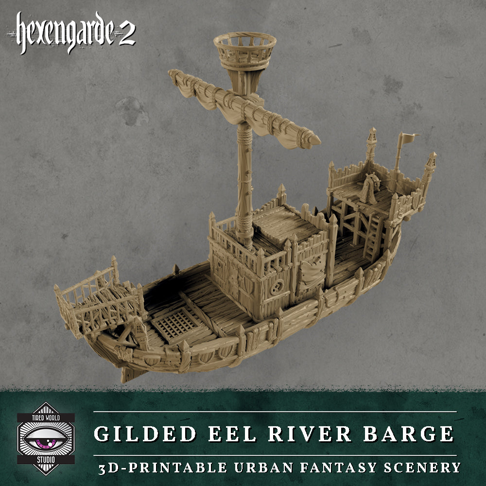 'Gilded Eel' River Barge - Tired World Studio
